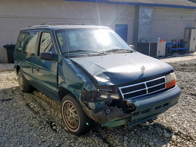 2B4GH4530SR389147 - 1995 DODGE CARAVAN SE GREEN photo 1