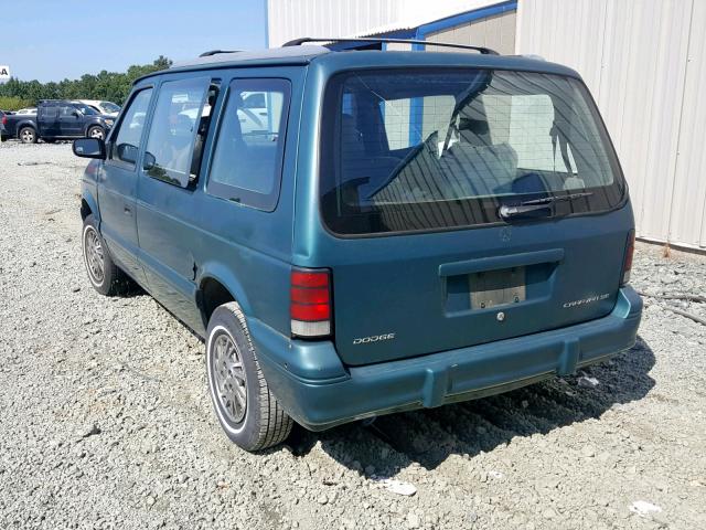 2B4GH4530SR389147 - 1995 DODGE CARAVAN SE GREEN photo 3