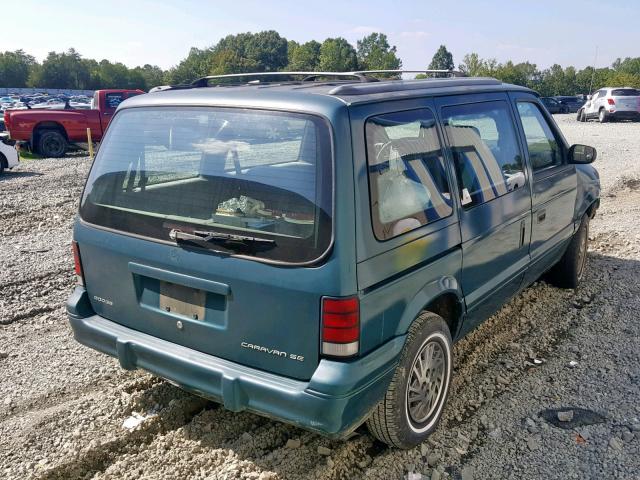 2B4GH4530SR389147 - 1995 DODGE CARAVAN SE GREEN photo 4