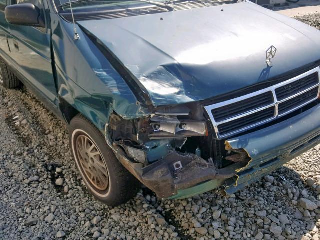 2B4GH4530SR389147 - 1995 DODGE CARAVAN SE GREEN photo 9