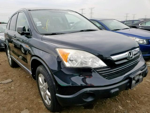 JHLRE48768C016430 - 2008 HONDA CR-V EXL BLACK photo 1