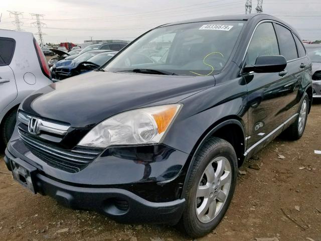 JHLRE48768C016430 - 2008 HONDA CR-V EXL BLACK photo 2