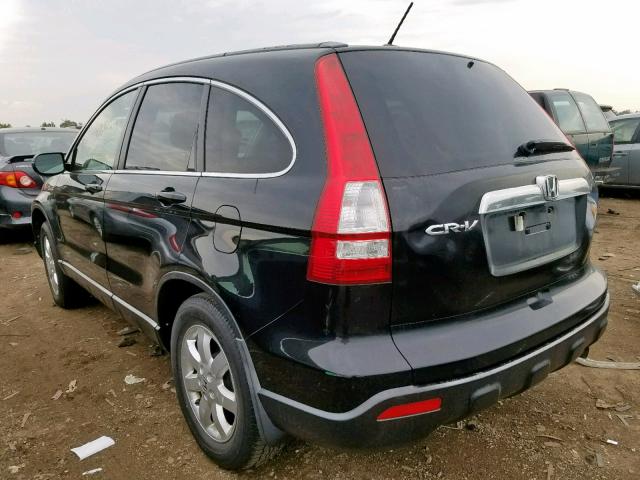 JHLRE48768C016430 - 2008 HONDA CR-V EXL BLACK photo 3