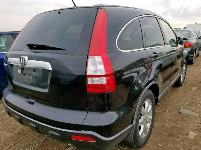 JHLRE48768C016430 - 2008 HONDA CR-V EXL BLACK photo 4