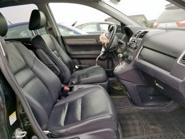 JHLRE48768C016430 - 2008 HONDA CR-V EXL BLACK photo 5