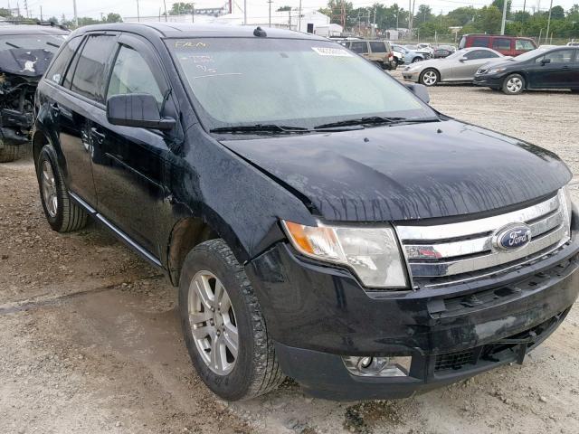 2FMDK38C58BB18160 - 2008 FORD EDGE SEL BLACK photo 1