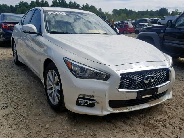 JN1EV7AR8GM345439 - 2016 INFINITI Q50 PREMIU WHITE photo 1