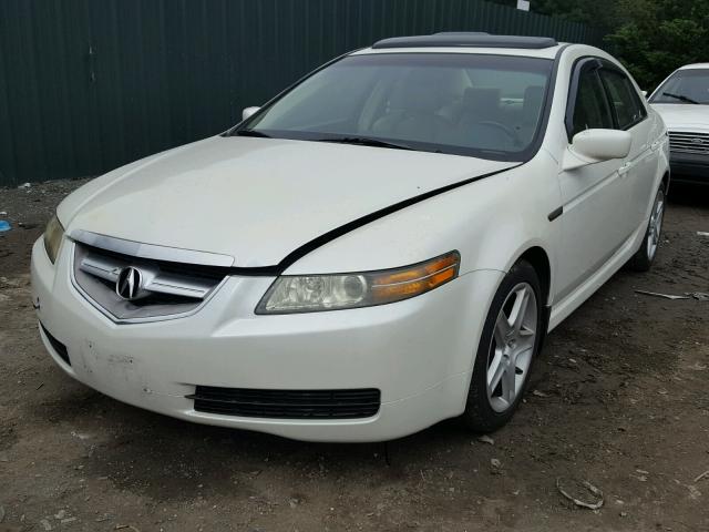 19UUA66224A003235 - 2004 ACURA TL WHITE photo 2