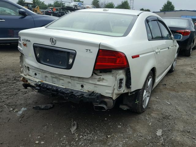 19UUA66224A003235 - 2004 ACURA TL WHITE photo 4