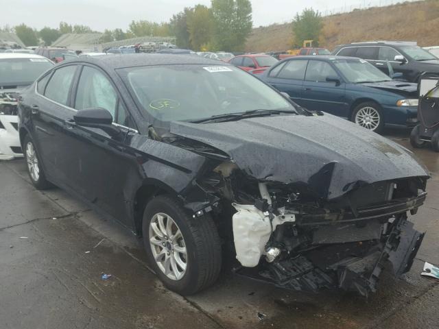 3FA6P0G71GR341450 - 2016 FORD FUSION S BLACK photo 1