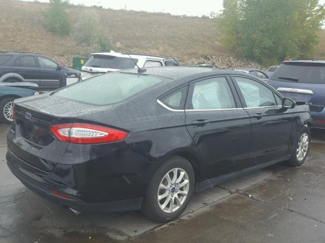 3FA6P0G71GR341450 - 2016 FORD FUSION S BLACK photo 4