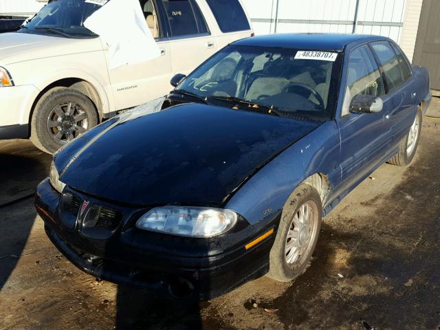 1G2NE52M8VC753578 - 1997 PONTIAC GRAND AM S BLUE photo 2