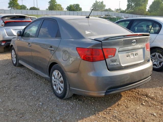 KNAFU4A26C5584298 - 2012 KIA FORTE EX GRAY photo 3