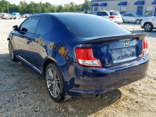 JTKJF5C72B3010838 - 2011 TOYOTA SCION TC ლურჯი ფოტო 3