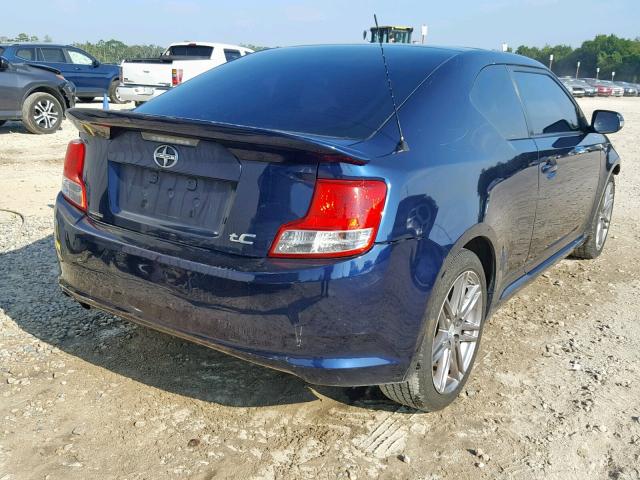 JTKJF5C72B3010838 - 2011 TOYOTA SCION TC ლურჯი ფოტო 4