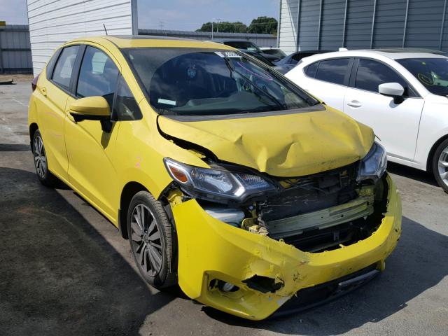 3HGGK5H81FM767878 - 2015 HONDA FIT EX YELLOW photo 1