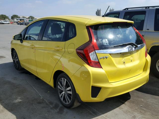 3HGGK5H81FM767878 - 2015 HONDA FIT EX YELLOW photo 3