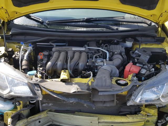 3HGGK5H81FM767878 - 2015 HONDA FIT EX YELLOW photo 7