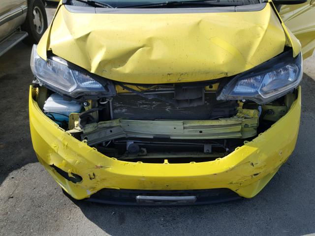 3HGGK5H81FM767878 - 2015 HONDA FIT EX YELLOW photo 9