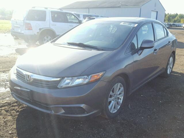 19XFB2F97CE004337 - 2012 HONDA CIVIC EXL GRAY photo 2