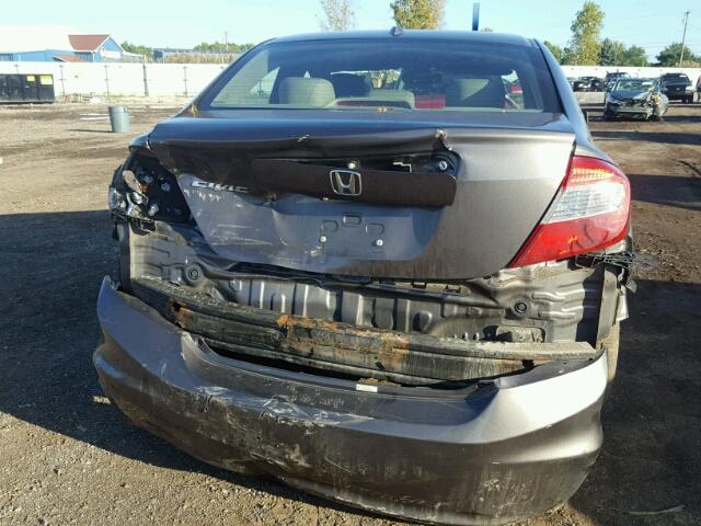 19XFB2F97CE004337 - 2012 HONDA CIVIC EXL GRAY photo 9