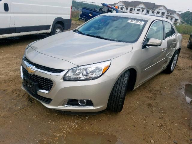 1G11E5SLXEF292599 - 2014 CHEVROLET MALIBU 2LT GOLD photo 2