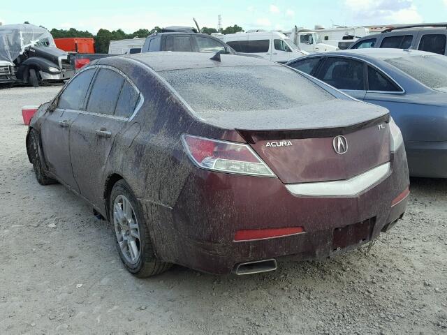 19UUA86599A022927 - 2009 ACURA TL RED photo 3