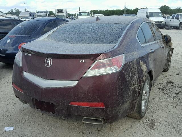 19UUA86599A022927 - 2009 ACURA TL RED photo 4