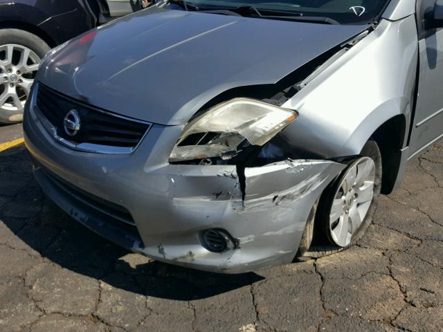 3N1AB6APXBL606654 - 2011 NISSAN SENTRA 2.0 GRAY photo 9