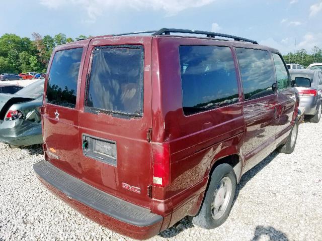 1GKDM19X03B502872 - 2003 GMC SAFARI XT MAROON photo 4