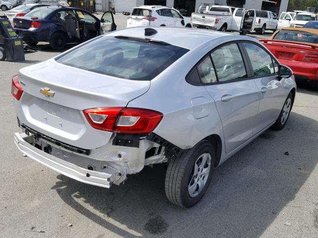 1G1BC5SM1J7222979 - 2018 CHEVROLET CRUZE LS SILVER photo 4