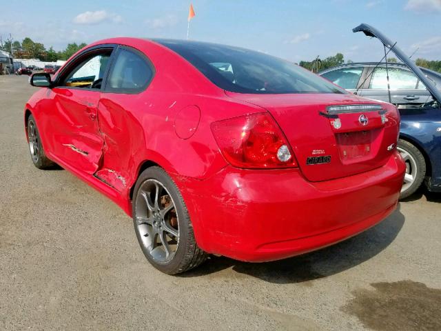 JTKDE177650058996 - 2005 TOYOTA SCION TC წითელი ფოტო 3