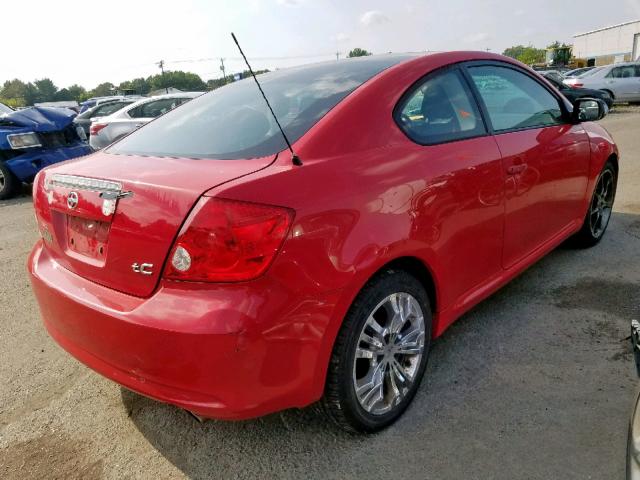 JTKDE177650058996 - 2005 TOYOTA SCION TC წითელი ფოტო 4