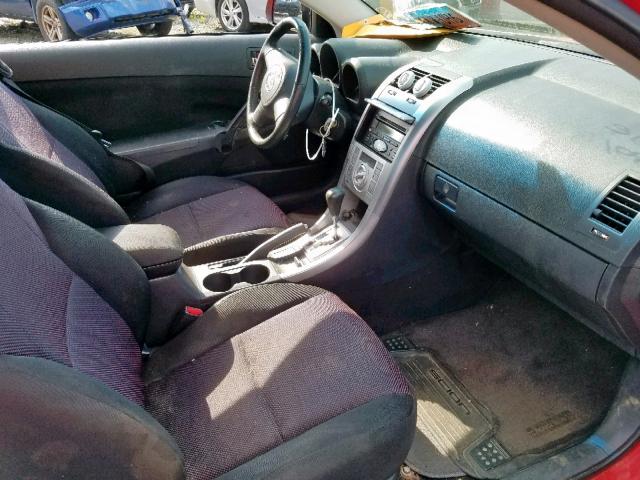 JTKDE177650058996 - 2005 TOYOTA SCION TC წითელი ფოტო 5