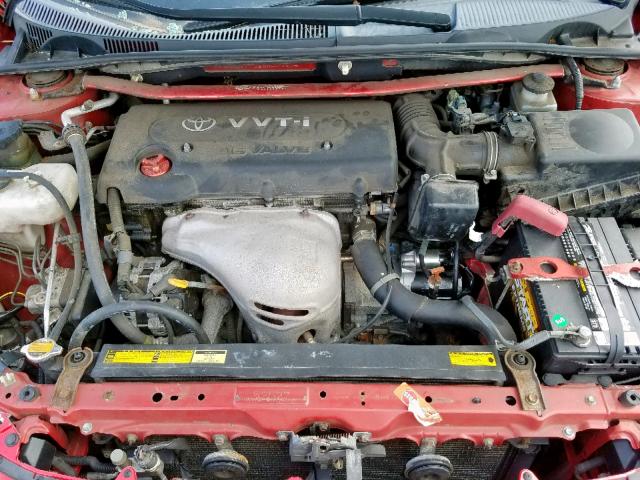 JTKDE177650058996 - 2005 TOYOTA SCION TC წითელი ფოტო 7