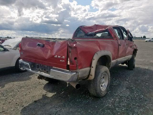3D7KS28A28G113750 - 2008 DODGE RAM 2500 S ბურგუნდია ფოტო 4