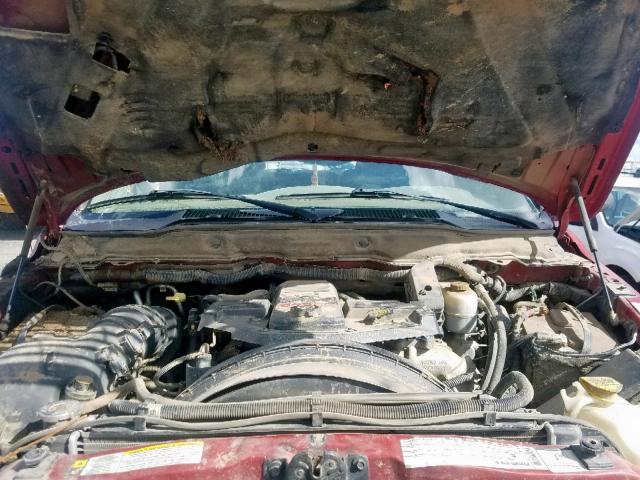 3D7KS28A28G113750 - 2008 DODGE RAM 2500 S ბურგუნდია ფოტო 7