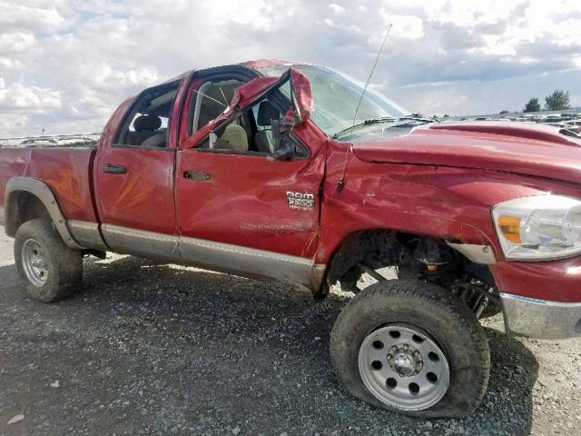 3D7KS28A28G113750 - 2008 DODGE RAM 2500 S ბურგუნდია ფოტო 9