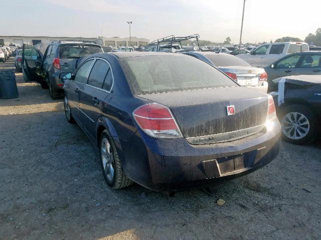 1G8ZS57B18F170800 - 2008 SATURN AURA XE BLUE photo 3