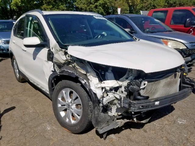 5J6RM4H71DL024696 - 2013 HONDA CR-V EXL WHITE photo 1