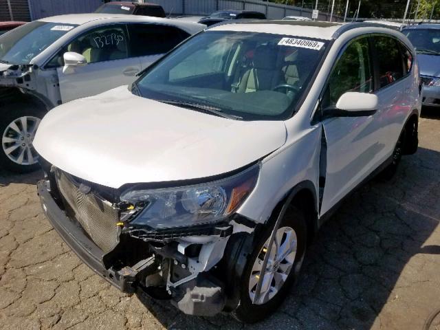 5J6RM4H71DL024696 - 2013 HONDA CR-V EXL WHITE photo 2