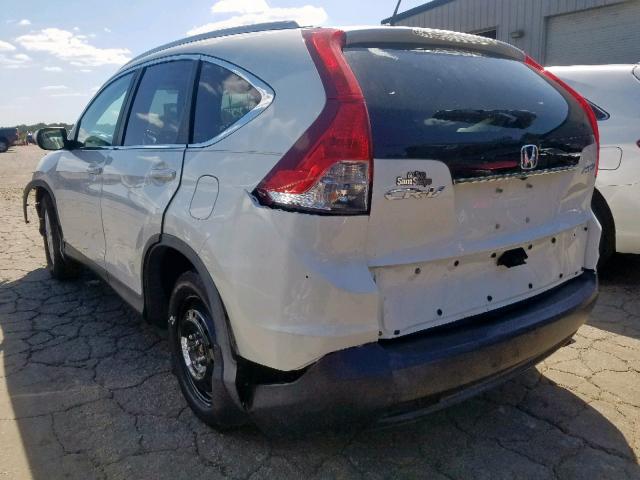 5J6RM4H71DL024696 - 2013 HONDA CR-V EXL WHITE photo 3