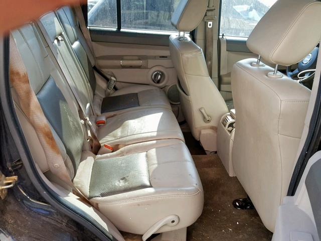1J8HH58226C332651 - 2006 JEEP COMMANDER შავი ფოტო 6