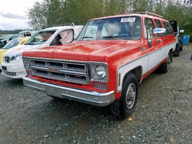 TCY265F508832 - 1975 GMC SIERRA ORANGE photo 2