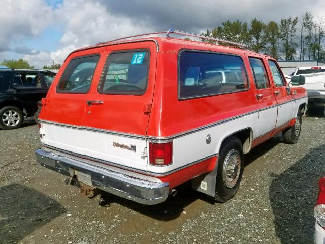 TCY265F508832 - 1975 GMC SIERRA ORANGE photo 4