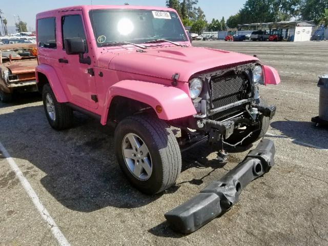 1C4AJWBG2EL205677 - 2014 JEEP WRANGLER S PINK photo 1