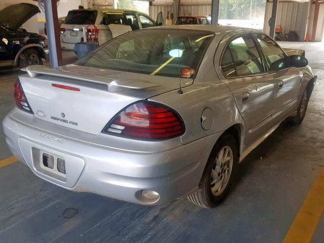 1G2NF52E44M668493 - 2004 PONTIAC GRAND AM S SILVER photo 4