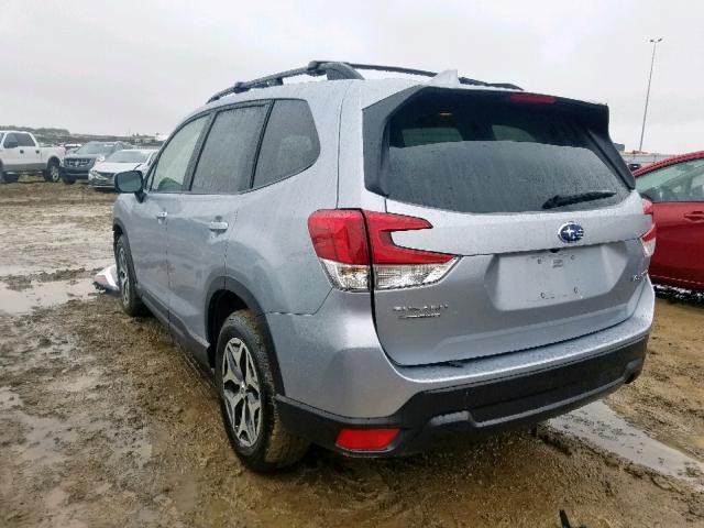 JF2SKEDC5KH509074 - 2019 SUBARU FORESTER P SILVER photo 3