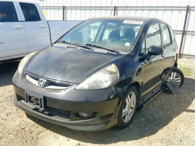 JHMGD38667S012454 - 2007 HONDA FIT S 黑色 照片 2