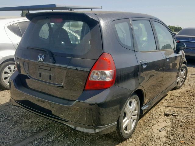 JHMGD38667S012454 - 2007 HONDA FIT S 黑色 照片 4